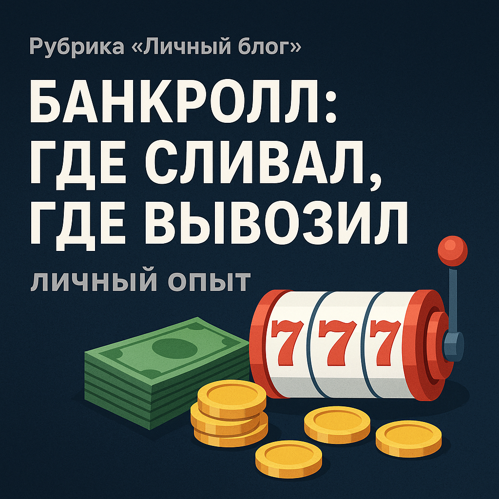 Банкролл: где сливал, где вывозил